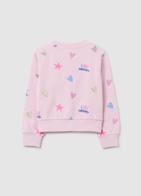 OVS / Свитшот с вышивкой для девочки - фото 2