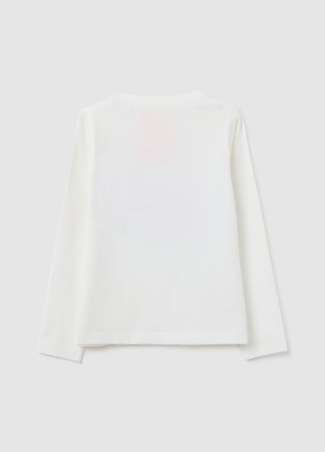 OVS / Лонгслив с пайетками и вышивкой для девочки - фото 2