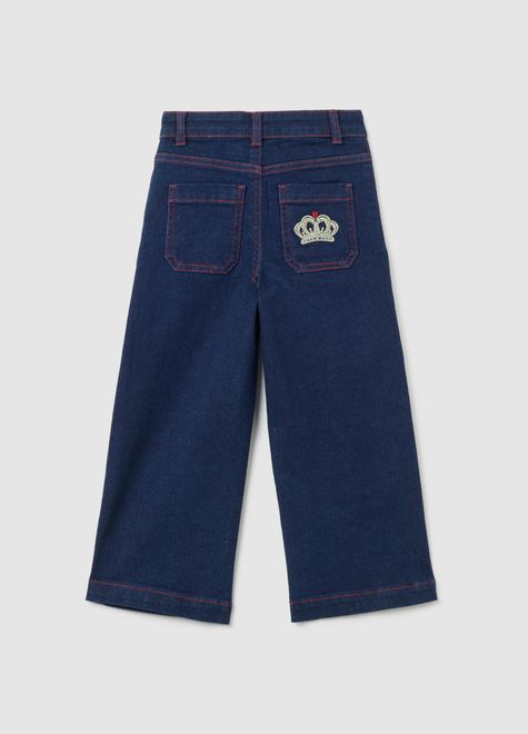 OVS / Джинсы с вышивкой для девочки - фото 2