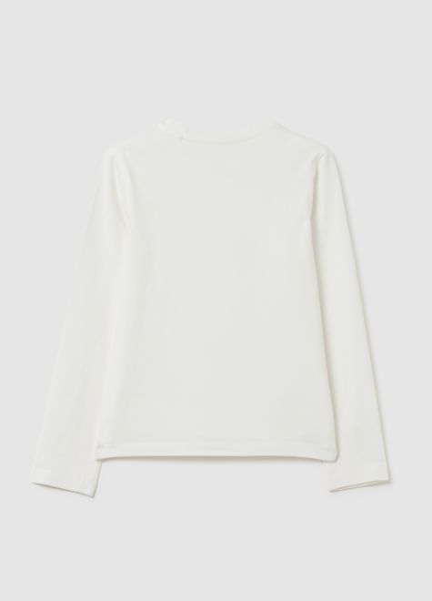 OVS / Лонгслив со стразами для девочки