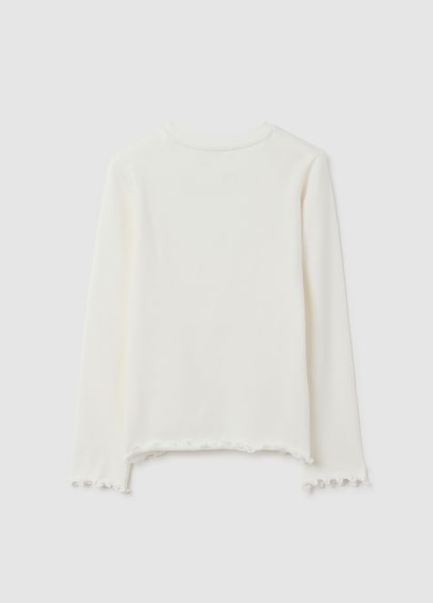 OVS / Лонгслив с декоративными краями для девочки - фото 2