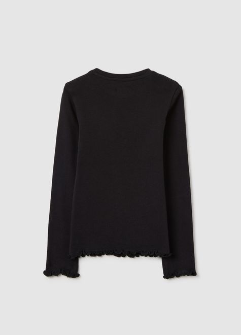 OVS / Лонгслив с декоративными краями для девочки - фото 2