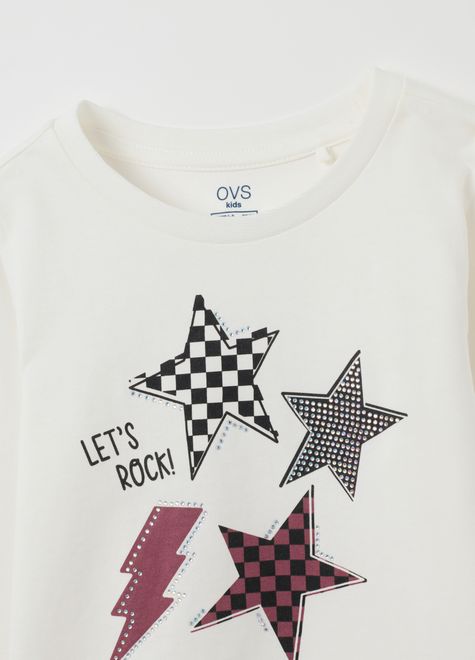 OVS / Лонгслив с принтом для девочки