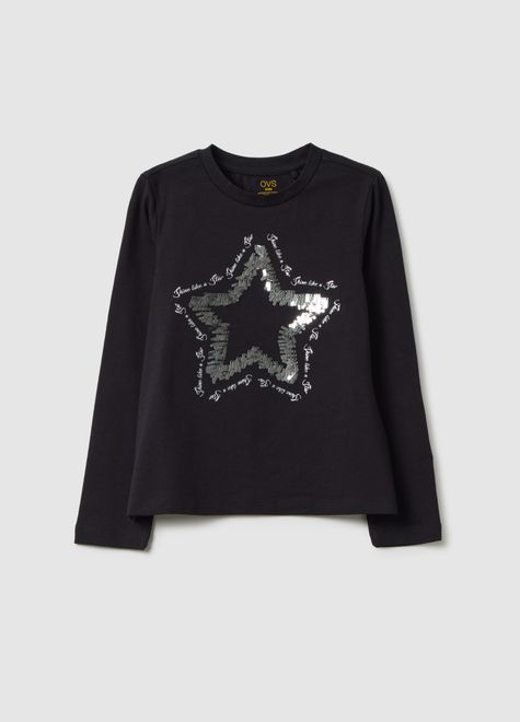 OVS / Лонгслив с принтом для девочки