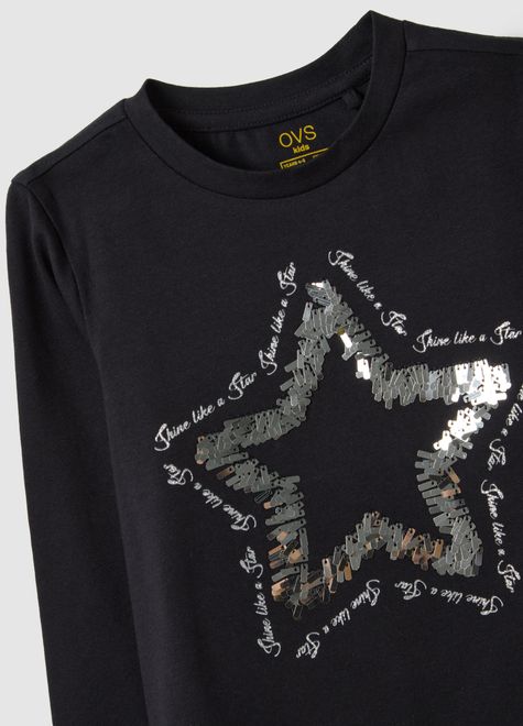 OVS / Лонгслив с принтом для девочки