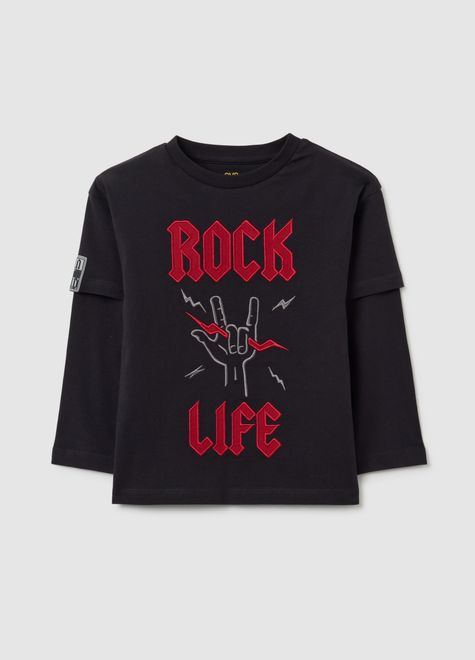 OVS / Лонгслив с двойным рукавом для мальчика