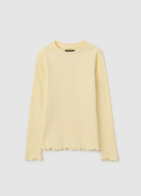 OVS / Лонгслив в рубчик для девочки