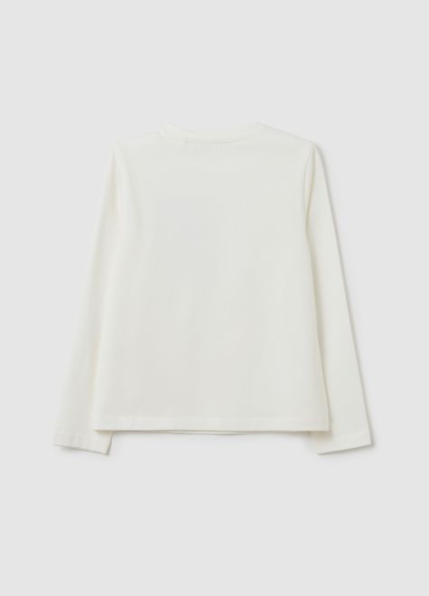 OVS / Лонгслив со стразами для девочки - фото 2