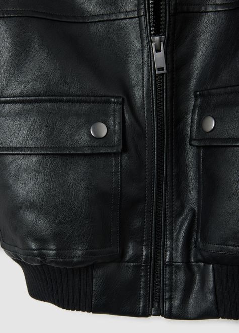 OVS / Бомбер из экокожи для мальчика - фото 4