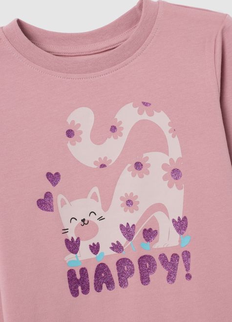 OVS / Лонгслив с принтом для девочки - фото 3