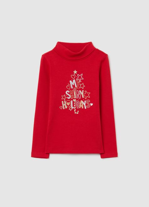 OVS / Водолазка с принтом для девочки