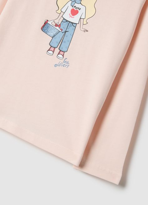 OVS / Лонгслив с принтом для девочки