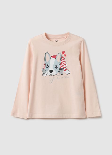 OVS / Лонгслив с принтом для девочки