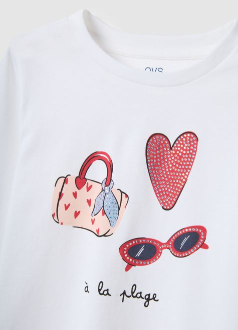 OVS / Лонгслив с принтом для девочки