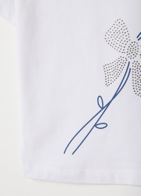 OVS / Футболка со стразами для девочки - фото 4