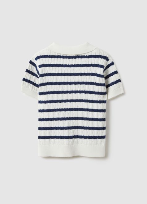 OVS / Джемпер в полоску с вышивкой для девочки