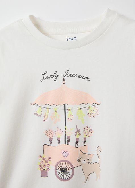 OVS / Лонгслив с принтом для девочки - фото 3