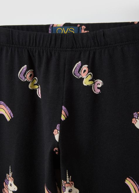 OVS / Легинсы с принтом для девочки - фото 3