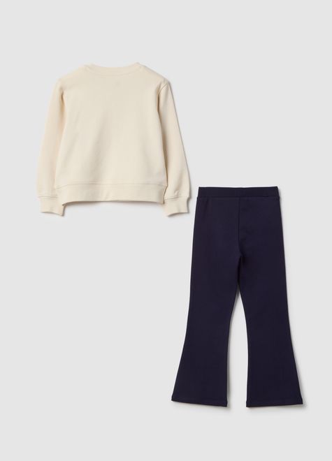 OVS / Комплект свитшот и легинсы расклешенные для девочки - фото 2