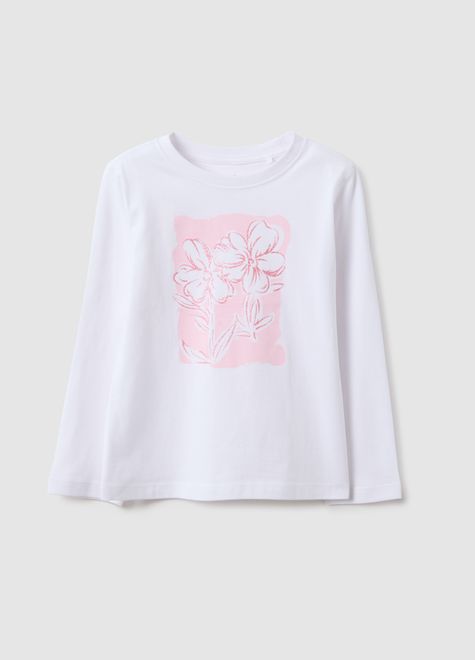 OVS / Лонгслив с принтом для девочки
