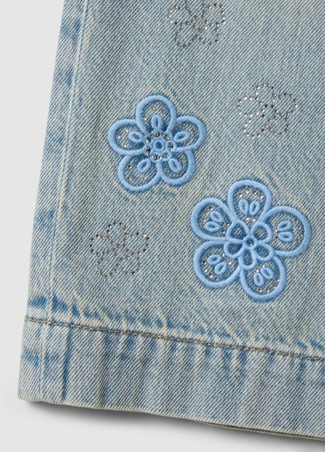 OVS / Джинсы с вышивкой для девочки - фото 4