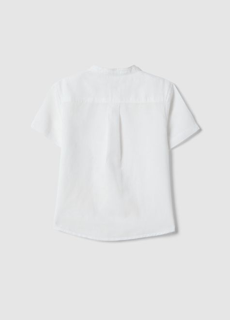 OVS / Рубашка с коротким рукавом из смесового льна для мальчика - фото 2