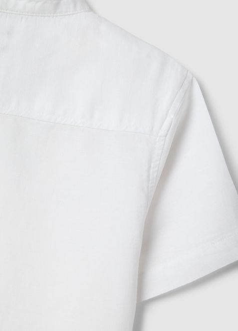 OVS / Рубашка с коротким рукавом из смесового льна для мальчика - фото 4