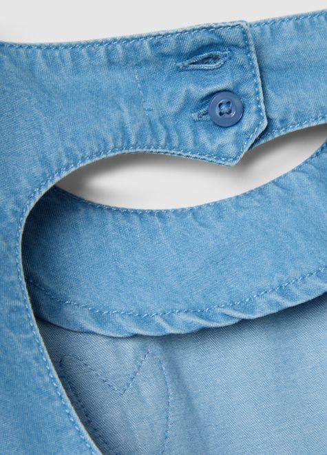 OVS / Платье с фигурным вырезом на спине для девочки - фото 4