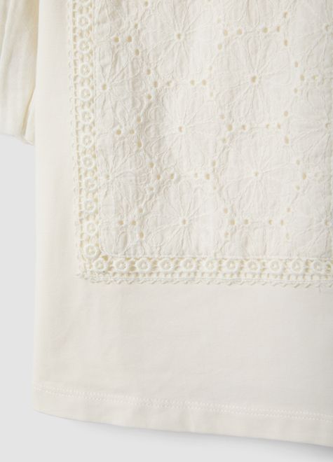 OVS / Футболка с ажурной аппликацией для девочки - фото 4