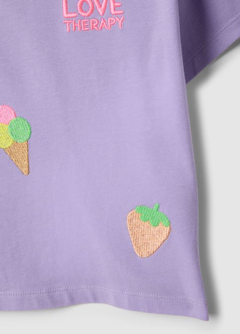 OVS / Футболка с вышивкой для девочки - фото 4